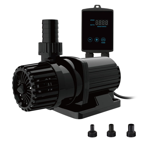 3435 GPH External & Submersible Pond Pump 105W Variable Frequency with External Controller