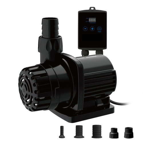 528 GPH External & Submersible Pond Pump 20W Variable Frequency with External Controller