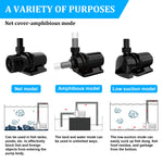 1056 GPH External & Submersible Pond Pump 40W Variable Frequency with External Controller