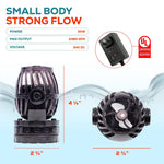 24V DC Sine Wave Maker Pump 2400 GPH - Aquarium, Coral Reef, Ponds