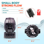 24V DC Sine Wave Maker Pump 4800 GPH - Aquarium, Coral Reef, Ponds