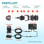 24V DC Sine Wave Maker Pump 2400 GPH - Aquarium, Coral Reef, Ponds