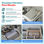 T5 Automatic Rotary Drum Pond Filter | 1,345 GPH / 1,320-Gallon (5-Ton) Capacity | Self-Cleaning Backwash & Biochemical Filtration – Koi Pond, Aquaculture & Freshwater Drum Filter System