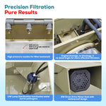 BTS-10 Automatic Drum Micro Filter Pond Filtration System | 2,690 GPH / 2,500-Gallon (10-Ton) Capacity | Self-Cleaning, UV Sterilizer & Biochemical Filter Media – Koi Pond & Aquaculture Water Filter