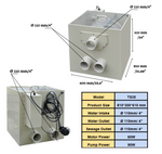 Pond Submerged Macro Drum Filter Filters Ponds Up To 8,383 Gallons At 9,415 Gallons Per Hour (GPH)