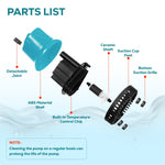 158 GPH Bottom Suction Submersible Water Pump - 9W Energy Efficient, Low-Suction