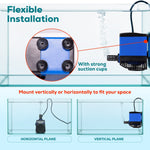 530 GPH Submersible Pond & Fountain Pump | Adjustable Flow, Epoxy-Sealed, UL Listed – Waterfall, Hydroponics & Aquaponics Water Feature Pump, 45W, 3-Prong SJTW Cord